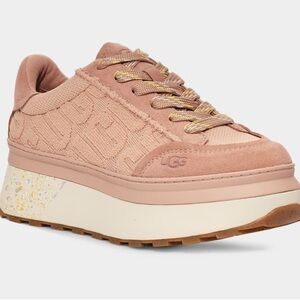 NEW UGG Brown Marin Lace Logo Sneakers